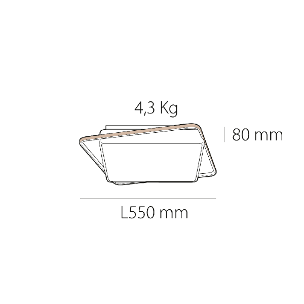 Plafón de techo led Base