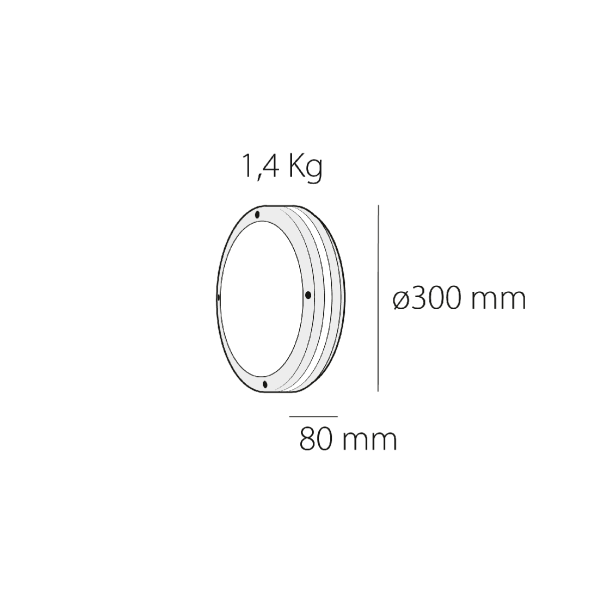 Aplique de pared exterior Sign R
