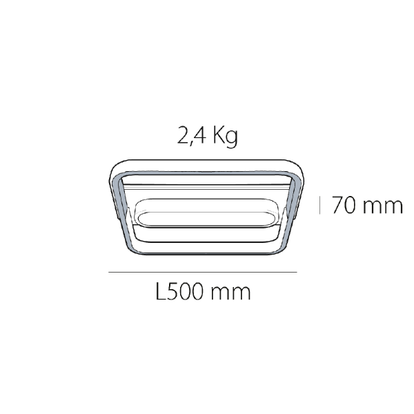Plafón de techo led Skadi
