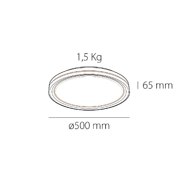 Plafón de techo led Dafne