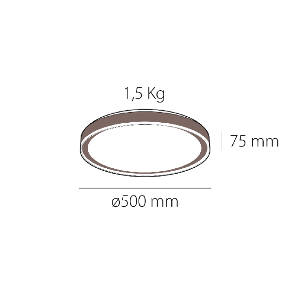 Plafón de techo led Deia