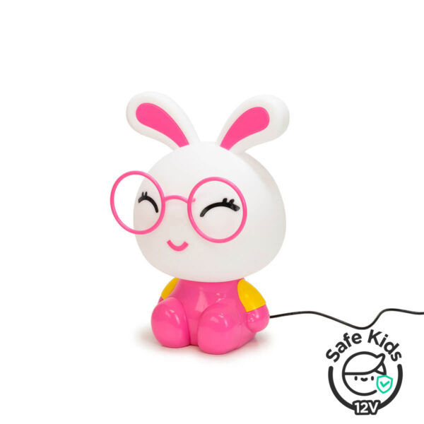 Lámpara de mesa infantil Cute Pet Rabbit 1 Rosa