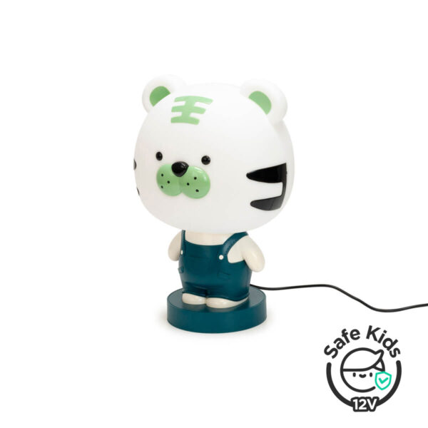 Lámpara de mesa infantil Cute Pet Tiger 1 Verde