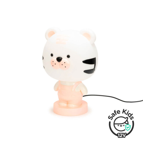 Lámpara de mesa infantil Cute Pet Tiger 2 Rosa