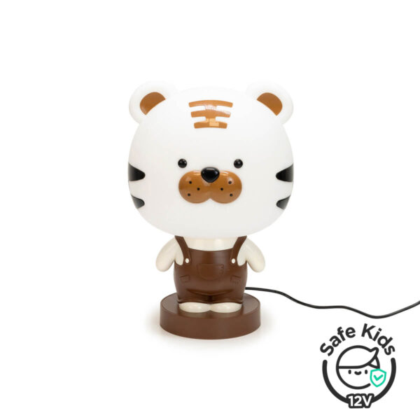 Lámpara de mesa infantil Cute Pet Tiger 3 Marrón
