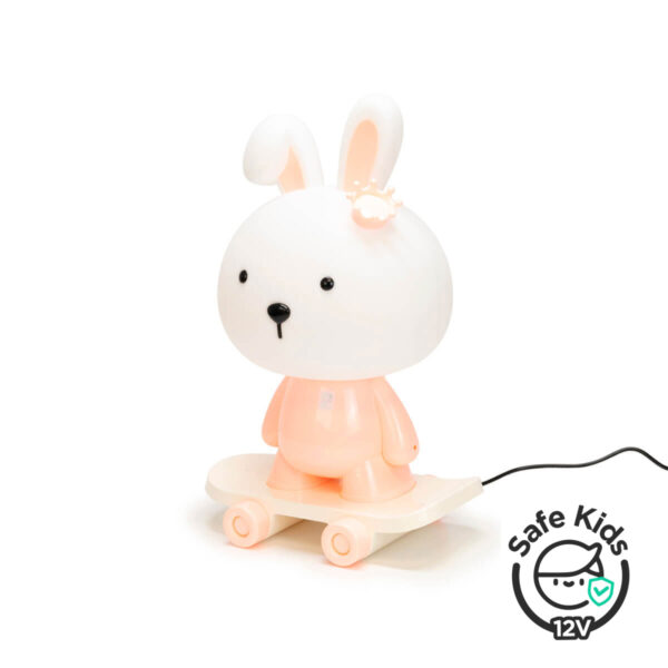 Lámpara de mesa infantil Cute Pet Rabbit 3 Rosa