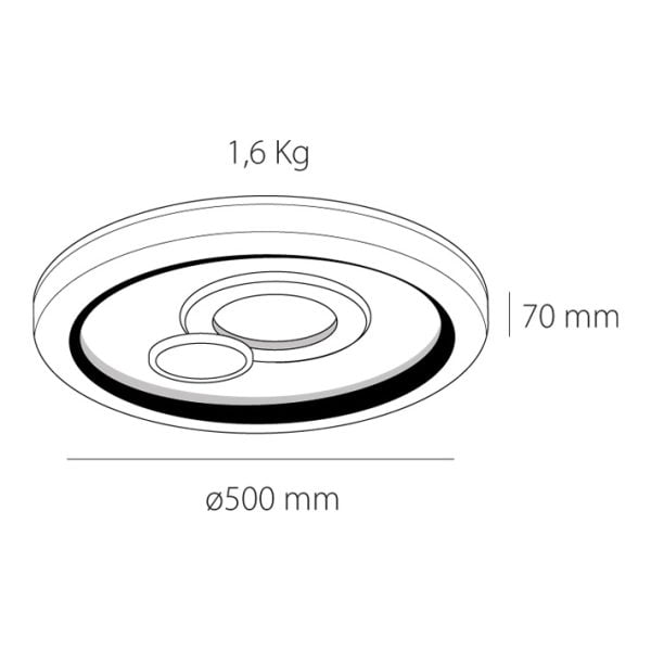 Plafón de techo led Tuy