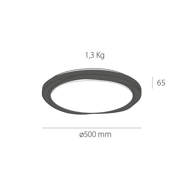 Plafón de techo led Sunna