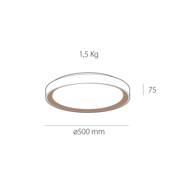 Plafón de techo led Simou