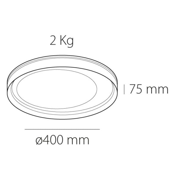 Plafón de techo led Icaria