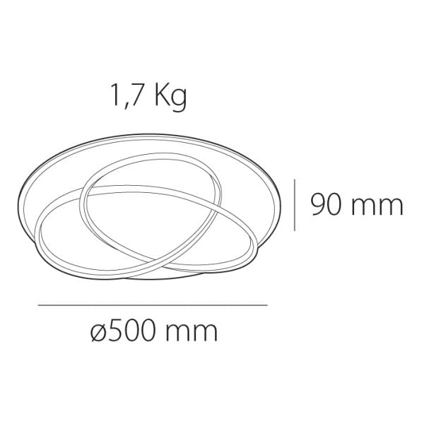 Plafón de techo led Symi