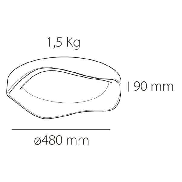 Plafón de techo led Corfú