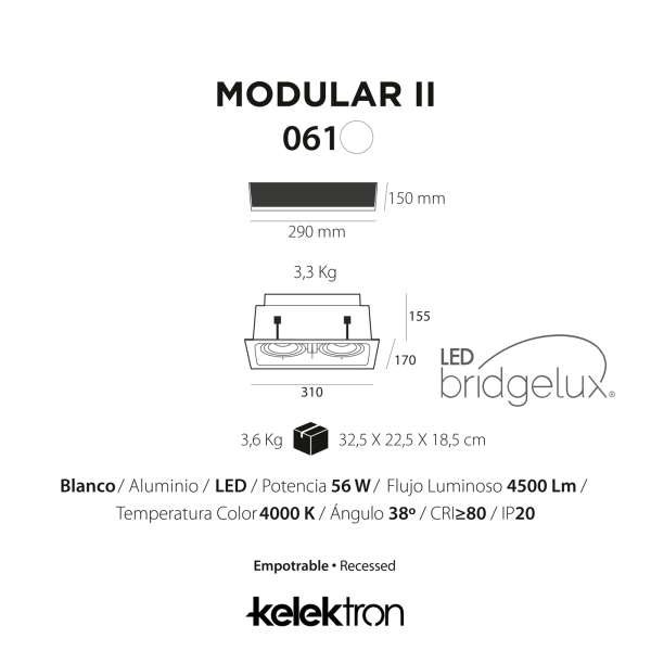 Empotrable Led Modular II