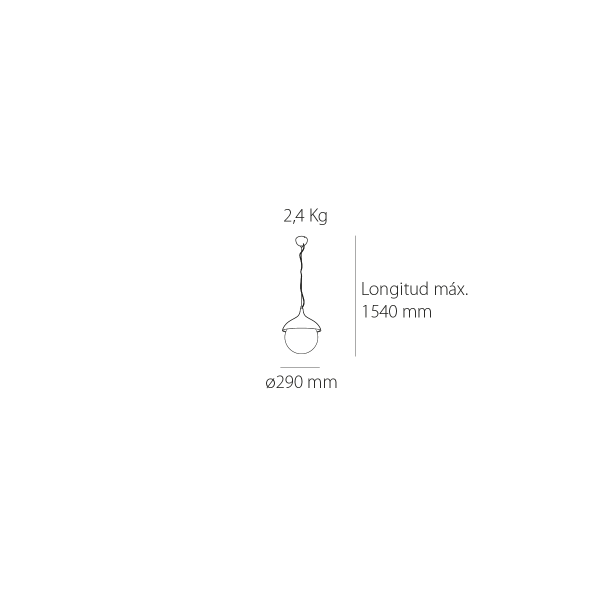 Lámpara colgante led Acorn 2