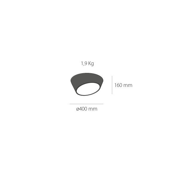 Plafón de techo led Eye