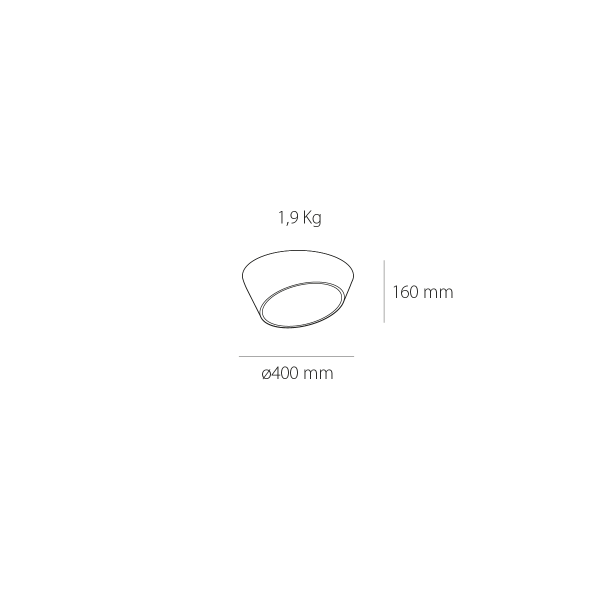 Plafón de techo led Eye