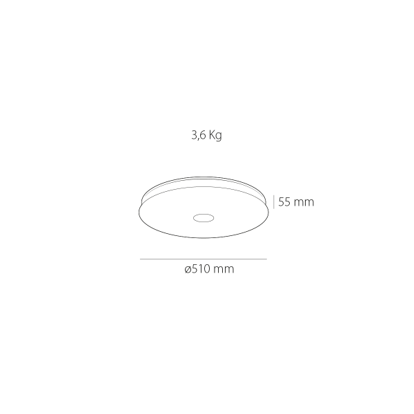 Plafón de techo led Ufo 3