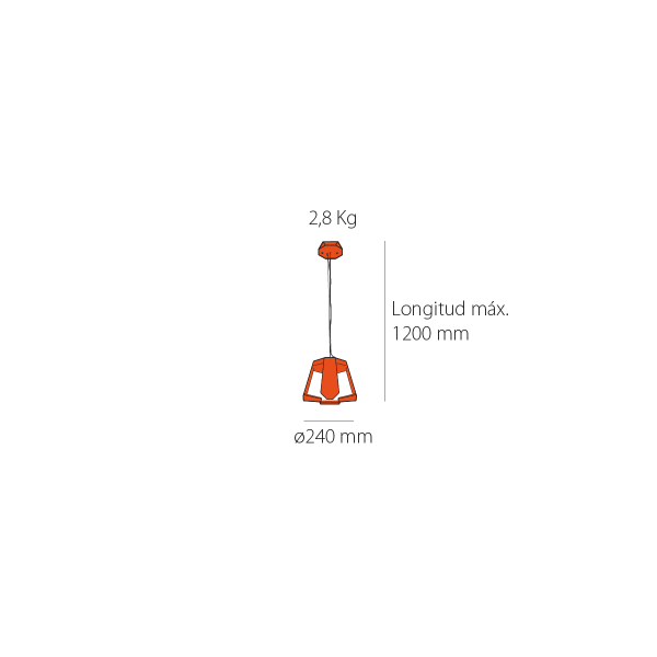 Lámpara colgante Led Helmet 2