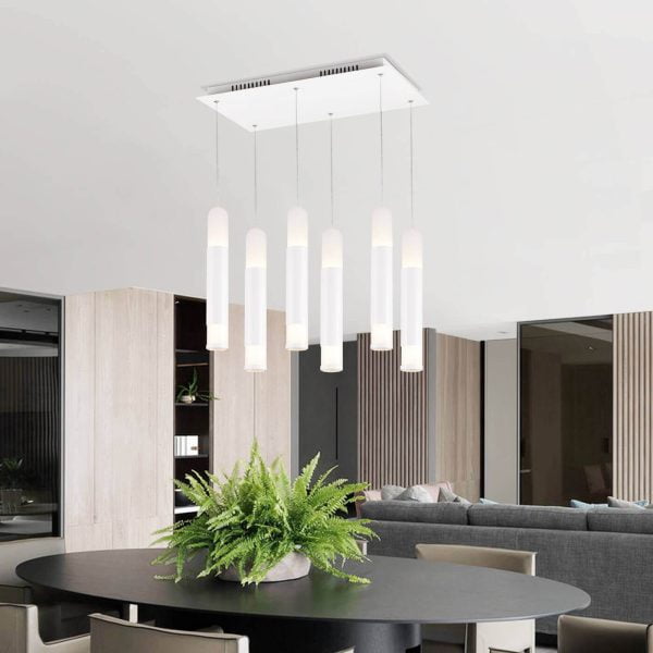 Lámpara colgante led Flaute 6