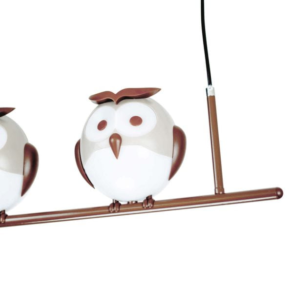 Lámpara colgante infantil Owl 3L