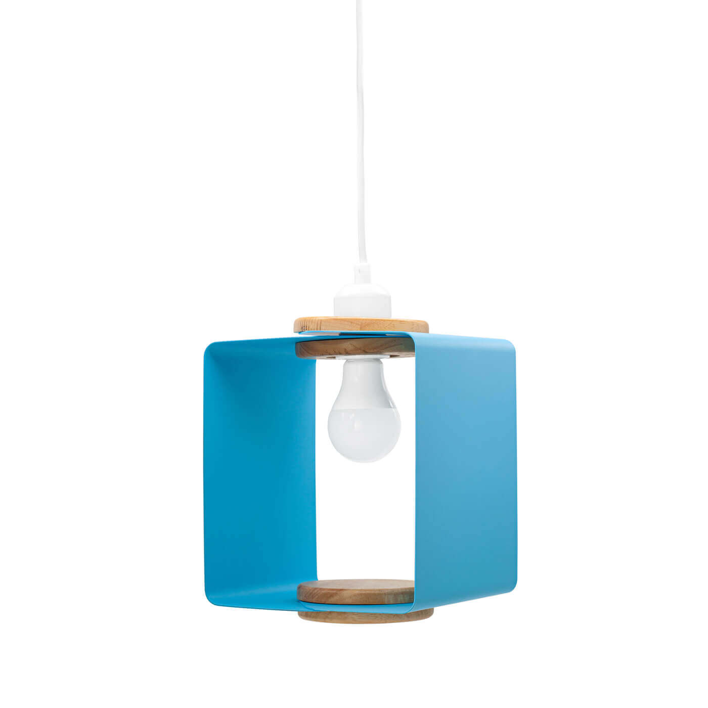 Lámpara colgante Cube Pop Blue