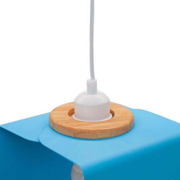 Lámpara colgante Cube Pop Blue