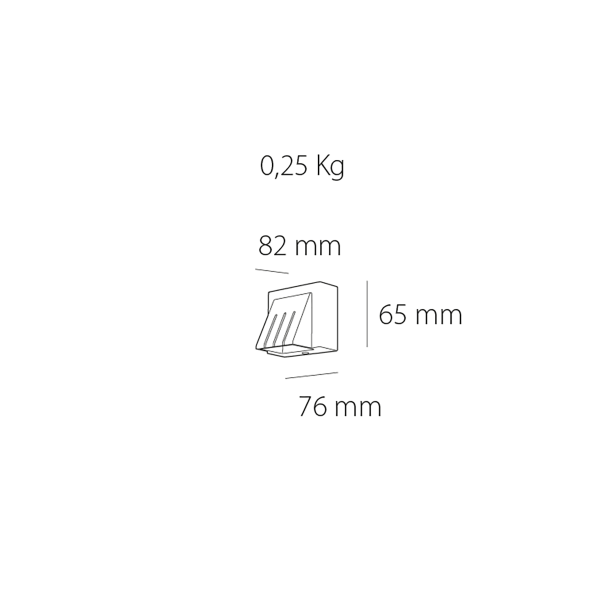 Aplique de pared Exterior Integral 656 3W