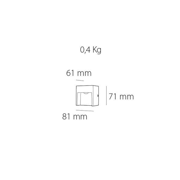Aplique de pared Exterior Integral 658 3W