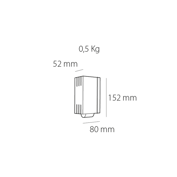 Aplique de pared Exterior Integral 660 2W