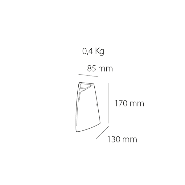 Aplique de pared Exterior Integral 661 2W