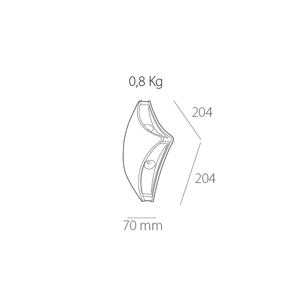 Aplique de pared Exterior Integral 663 4W