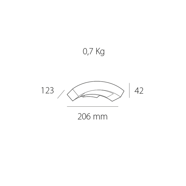 Aplique de pared Exterior Integral 664 10W