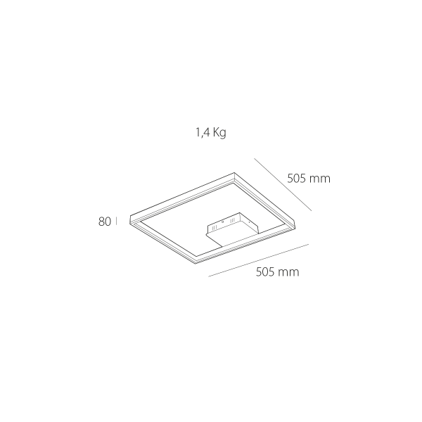 Plafón de techo led Frame