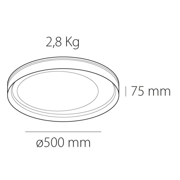 Plafón de techo led Icaria