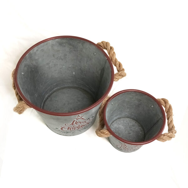 Cubos de chapa Navidad