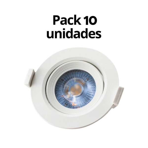 Foco Empotrable Downlight 7W – Pack 10 unidades