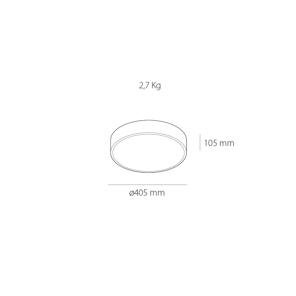 Plafón de techo led Base