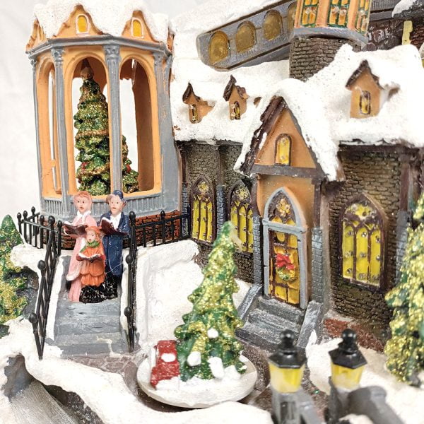 Iglesia decorativa de Navidad