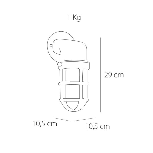 Aplique de pared Naval Cromo
