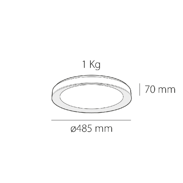 Plafón de techo Led Miranda 1