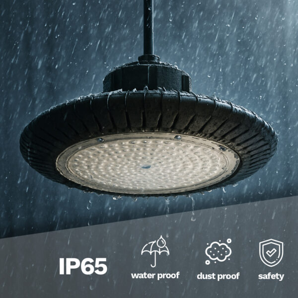 Lámpara colgante industrial Ufo LED 100W, 10000 Lm, 6000K – Pack 5 unidades