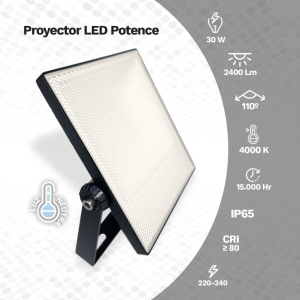 Proyector Exterior Led 30W Potence S – Pack 2 unidades