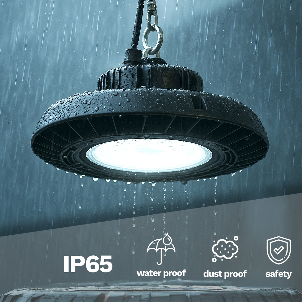 Lámpara colgante industrial Ufo Led 240W, 28800 Lm, 5700K - Imagen 4