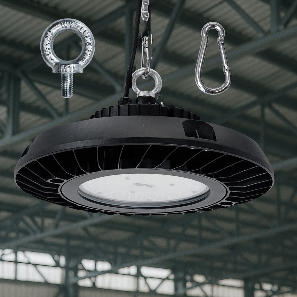 Lámpara colgante industrial Ufo Led 240W, 28800 Lm, 5700K - Imagen 6