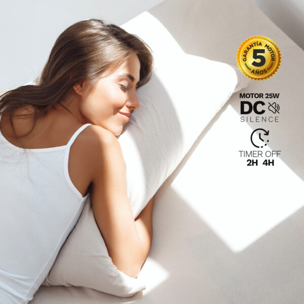 Ventilador de techo Slim 4 Aspas plegables Blanco