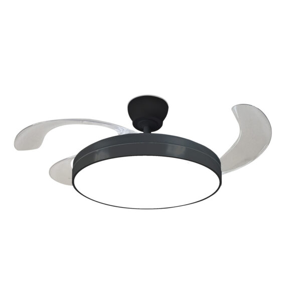 Ventilador de techo 3 Aspas Plegables Negro