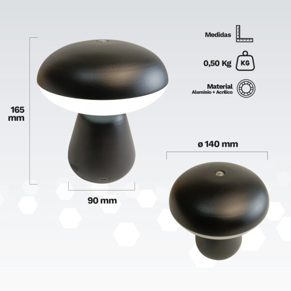 Lámpara USB Recargable Lummo