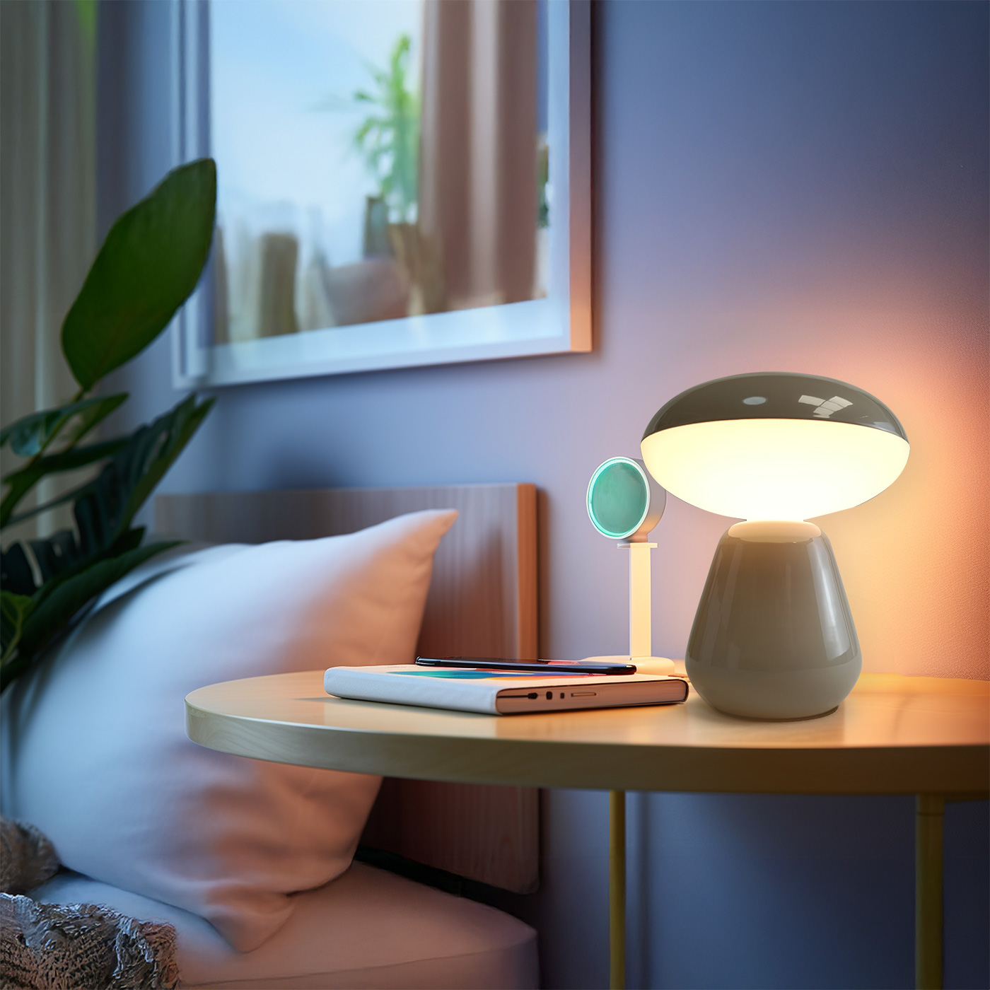 lampara de mesa usb led