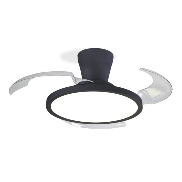 Ventilador de techo Slim 3 Aspas Plegables Negro
