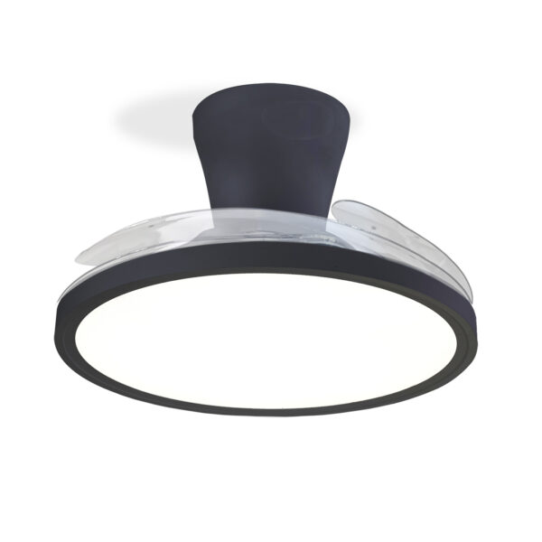 Ventilador de techo Slim 3 Aspas Plegables Negro